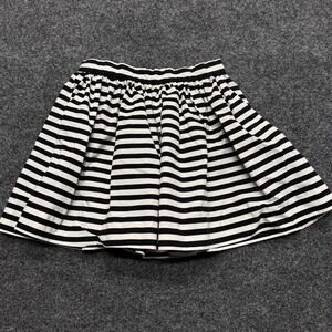 Kate Spade New York Skirt "Coreen" Black White‎ Striped Size Girls 7